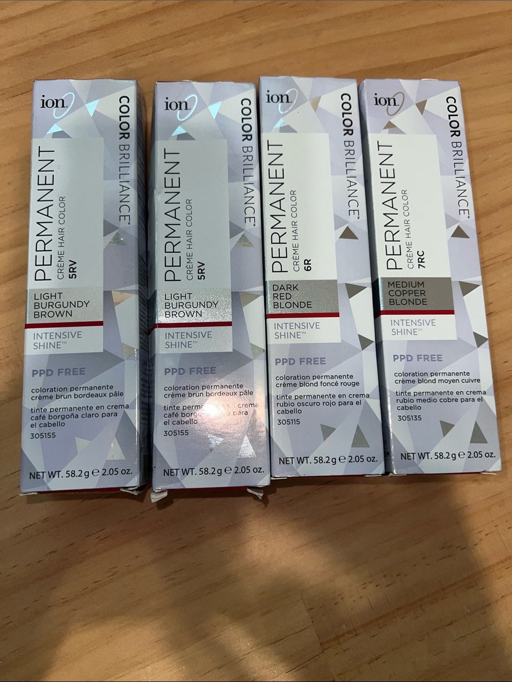 Ion permanent crème hair color